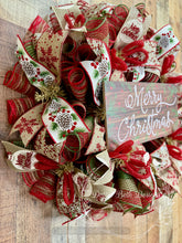 Load image into Gallery viewer, Merry Christmas Rustic Wreath