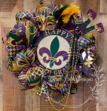 Load image into Gallery viewer, Valentine’s Day/Mardi Gras/St Patrick’s Wreath Class