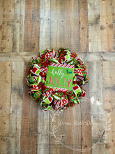 Load image into Gallery viewer, Holly Jolly Christmas Wreath