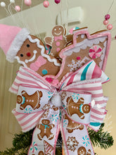 Load image into Gallery viewer, Pink Gingerbread Wonderland Tree Topper