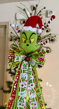 Load image into Gallery viewer, Green Monster Christmas Tree Topper