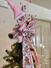 Load image into Gallery viewer, Pink Gingerbread Wonderland Tree Topper