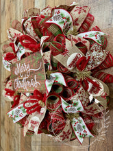 Load image into Gallery viewer, Merry Christmas Rustic Wreath