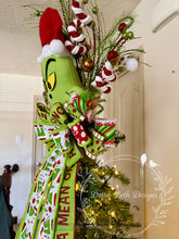 Load image into Gallery viewer, Green Monster Christmas Tree Topper
