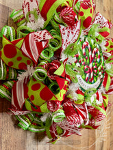 Load image into Gallery viewer, Candy Cane Christmas Wreath