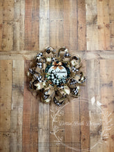 Load image into Gallery viewer, Neutral Pumpkin Welcome Wreath