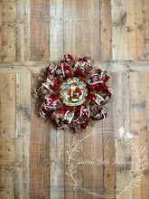 Load image into Gallery viewer, Cowboy Santa Christmas Wreath