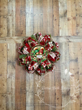Load image into Gallery viewer, Gingerbread Kisses and Christmas Wishes Wreath – Holiday Front Door Decor