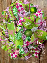 Load image into Gallery viewer, Stink! Stank! Stunk! Green Monster Christmas Wreath