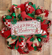 Load image into Gallery viewer, Gingerbread Bakery Christmas Wreath