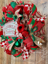 Load image into Gallery viewer, Gingerbread Bakery Christmas Wreath