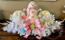 Load image into Gallery viewer, Pastel Snowman Candyland Centerpiece