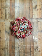 Load image into Gallery viewer, Santa Woodland Christmas Wreath