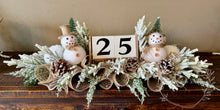 Load image into Gallery viewer, Snowman Christmas Countdown Centerpiece