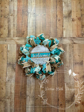 Load image into Gallery viewer, Welcome - Coastal Themed Wreath