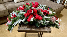 Load image into Gallery viewer, Christmas Mailbox Swag – Classic Red and White