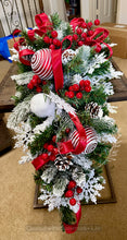 Load image into Gallery viewer, Christmas Mailbox Swag – Classic Red and White