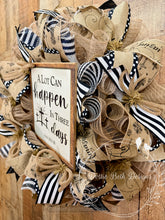 Load image into Gallery viewer, Resurrection Easter Wreath with Cross Sign – A Lot Can Happen in Three Days