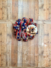Load image into Gallery viewer, Patriotic Cowboy Boot Wreath – Red White and Blue Western Front Door Decor