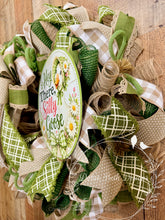 Load image into Gallery viewer, Hey There, Silly Goose Deco Mesh Wreath | Farmhouse Goose Front Door Wreath | Everyday Green Wreath