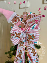 Load image into Gallery viewer, Pink Gingerbread Wonderland Tree Topper
