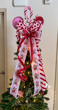 Load image into Gallery viewer, Candy Cane Gingerbread Christmas Tree Topper
