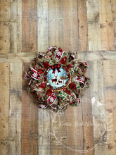 Load image into Gallery viewer, Deer Crossing Buffalo Plaid Christmas Wreath
