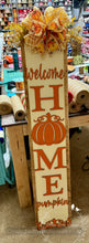 Load image into Gallery viewer, Welcome Home Pumpkin Porch Sign and Hello Fall Door Hanger Set
