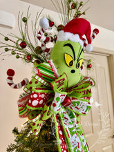 Load image into Gallery viewer, Green Monster Christmas Tree Topper

