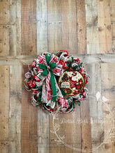 Load image into Gallery viewer, Christmas Goose Wreath | Red Green Gingerbread Candy Cane Christmas Front Door Wreath
