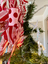 Load image into Gallery viewer, Candy Cane Gingerbread Christmas Tree Topper
