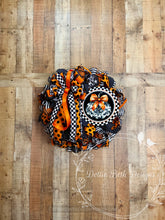 Load image into Gallery viewer, Elegant Black &amp; Orange Damask Pumpkin Halloween Wreath
