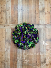 Load image into Gallery viewer, Welcome Witches Halloween Wreath | Purple Green &amp; Black Witch Door Wreath
