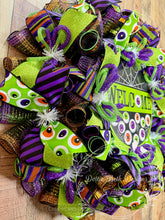 Load image into Gallery viewer, Halloween Eyeball Welcome Wreath – Oversized 30” Front Door Decor
