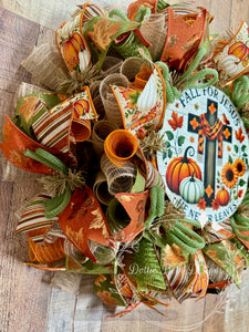 Fall for Jesus Wreath