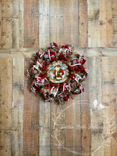 Load image into Gallery viewer, Cowboy Santa Christmas Wreath
