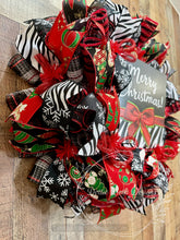 Load image into Gallery viewer, Merry Christmas - Zebra Print
