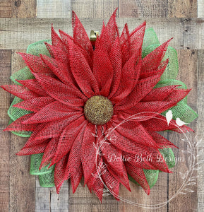 Poinsettia Wreath