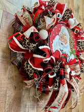 Load image into Gallery viewer, Merry Christmas Leopard Print Santa
