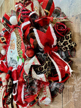 Load image into Gallery viewer, Merry Christmas Leopard Print Santa
