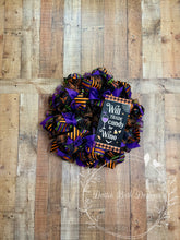 Load image into Gallery viewer, Will Trade Candy for Wine Halloween Wreath
