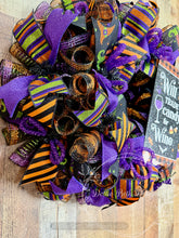 Load image into Gallery viewer, Will Trade Candy for Wine Halloween Wreath
