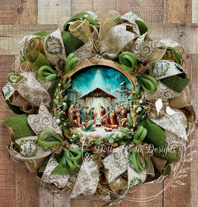 Christmas Nativity Wreath