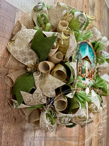 Christmas Nativity Wreath