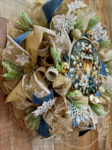 Christmas/Winter Lantern Wreath