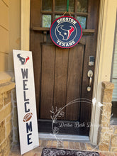 Load image into Gallery viewer, Houston Texans 16” Wooden Door Hanger

