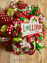 Load image into Gallery viewer, Lollipop Lane Christmas Wreath
