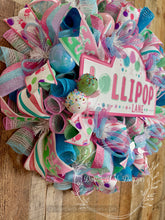 Load image into Gallery viewer, Lollipop Lane Christmas Wreath
