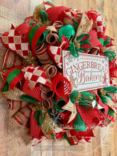 Load image into Gallery viewer, Gingerbread Bakery Christmas Wreath
