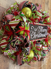 Load image into Gallery viewer, Merry Christmas Candy Stripe Wreath
